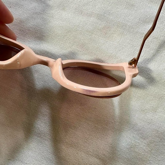 Fendi Orange Pink Glitter Cat Eye Sunglasses - Picture 6 of 8